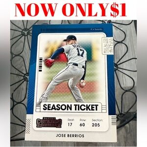 Jose Berrios 2021 Panini Toronto Blue Jays Baseball Card
